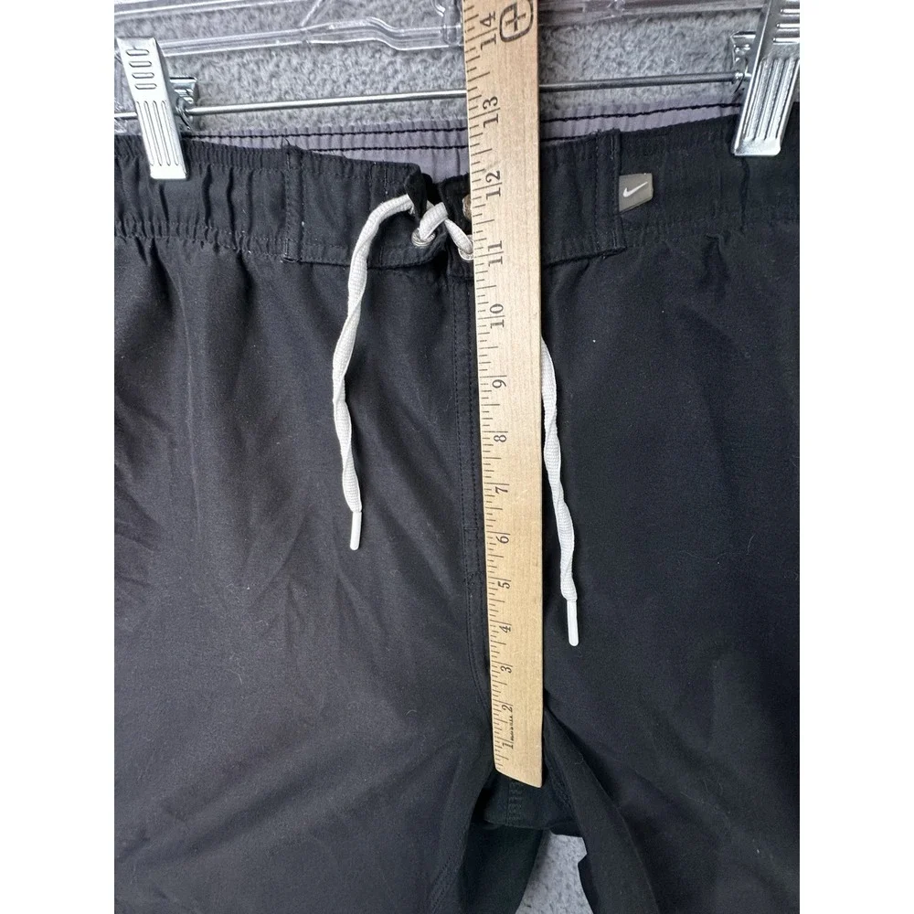 VTG 1999 Nike Swim Trunks Shorts Mens XL Black White Side Panel 712743 Y2K 90s